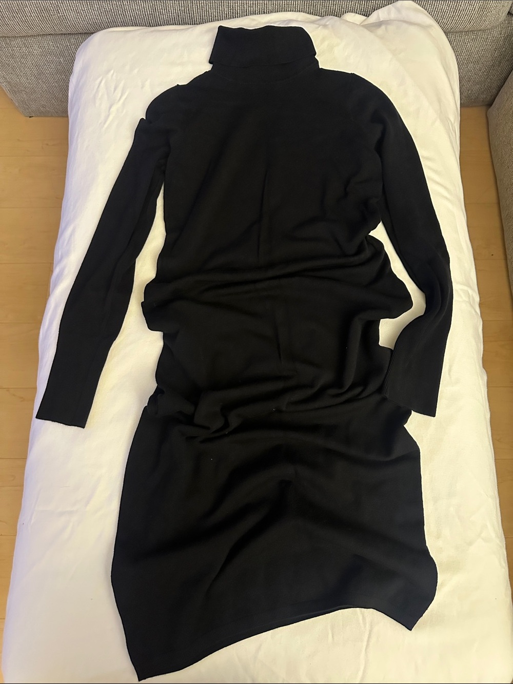 Express Black Turtleneck Long Sleeve Knit Dress